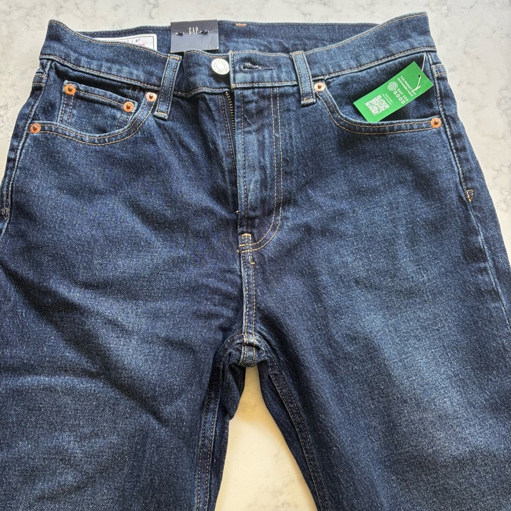 NWT 90s High Rise Straight Blue Jeans